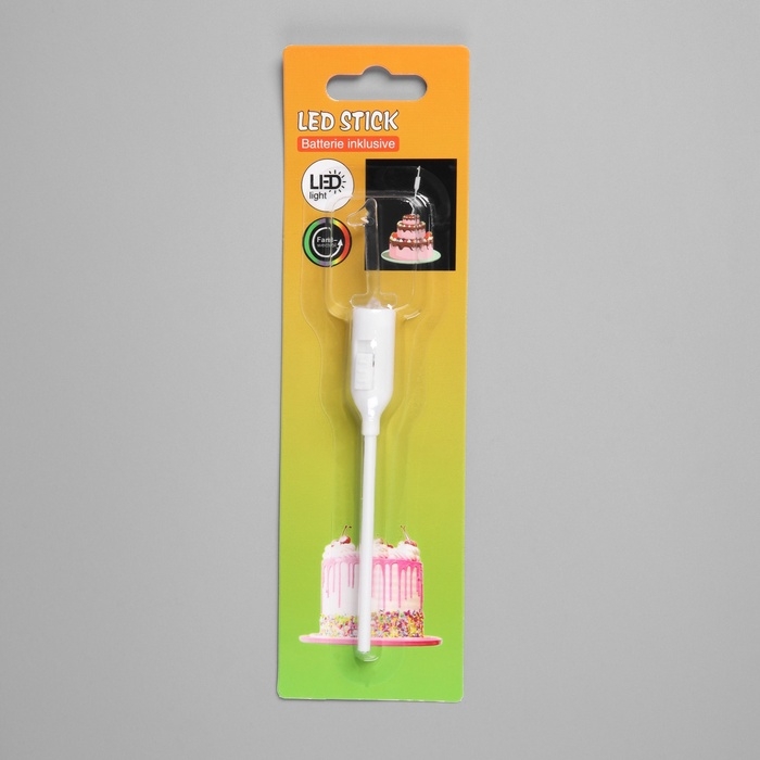 Светодиодная свеча  Светодиодная свеча "Цифра 1", 14.5 см, от батареек LR1130х3 (в комплекте), свечение мульти (RGB)