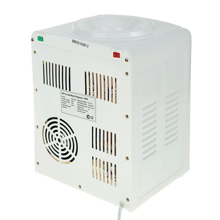 Кулер для воды LESOTO 34 TD, нагрев и охлаждение, 500-550/68 Вт, белый Кулер для воды LESOTO 34 TD, нагрев и охлаждение, 500-550/68 Вт, белый