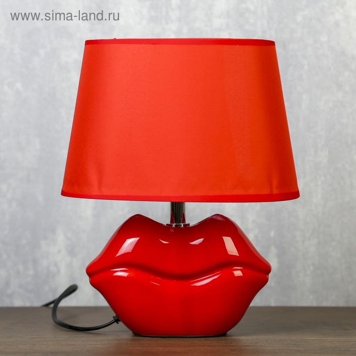Лампа настольная  Лампа настольная "Lips" 1x25W E14 11,5x20x28.5 см