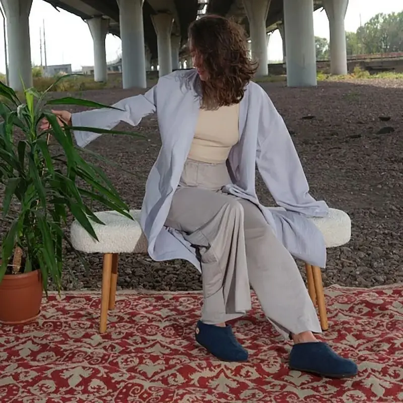 Домашние валенки Cant, темно-синие (индиго), размер 35 Домашние валенки Cant, темно-синие (индиго), размер 35