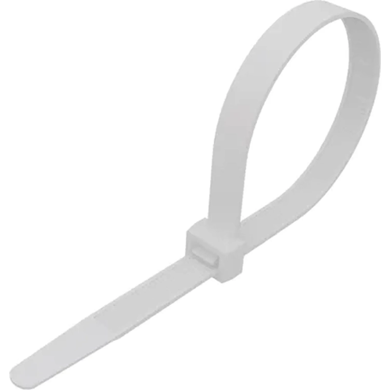 Стяжка REXANT (07-0200) кабельная нейлон. 200x3,6мм, белая (100 шт/уп)