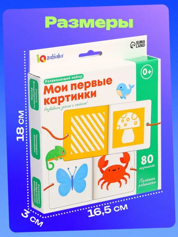 Развивающий набор &laquo;Мои первые картинки&raquo;, 80 карточек, 0+