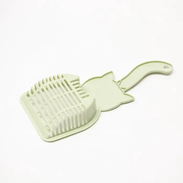 Совок для туалета &laquo;Довольный кот&raquo;, 28&times;12.5 см, пластик, зелёный