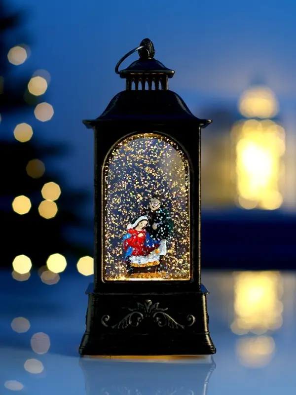 Фигура светодиодная фонарь  Фигура светодиодная фонарь "Рождество", 21х8,5х8,5 см, AAAx3, Т/БЕЛЫЙ