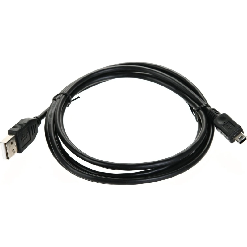Кабель USB 2.0 A-->mini-B 5P (1,8м) чёрный, Telecom <TC6911BK-1.8M