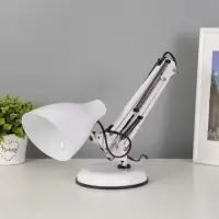 Лампа настольная RISALUX &laquo;Валли&raquo;, Е27, 60 Вт, белая, 43&times;21&times;14.5 см