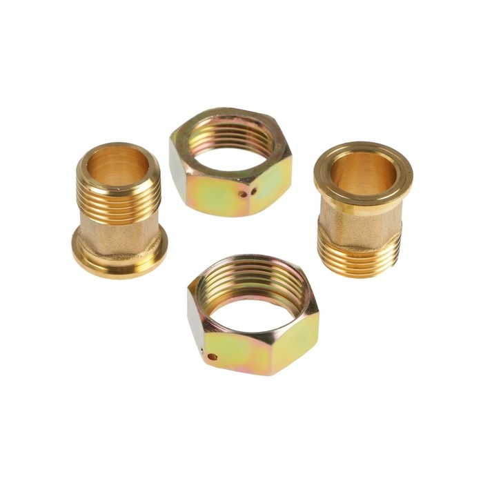 Комплект присоединения счетчиков воды 1/2 Комплект присоединения счетчиков воды 1/2", латунь