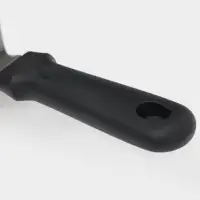 Лопатка для пиццы и коржей Доляна, 33.5&times;16.5 см, нержавеющая сталь, чёрная