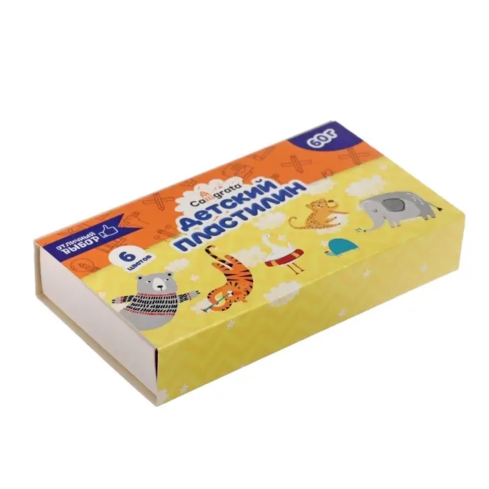 Пластилин Calligrata, 6 цветов, 60 г Пластилин Calligrata, 6 цветов, 60 г