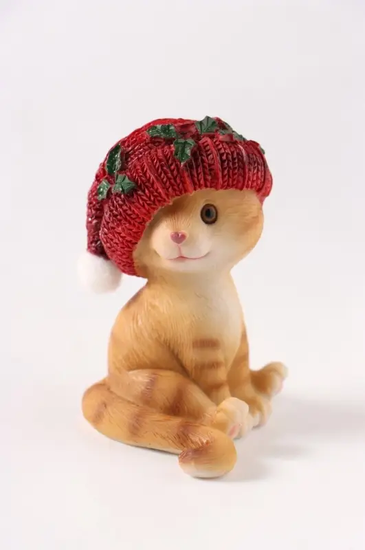 Фигурка новогодняя &laquo;Рыжий котик&raquo;, 7 см, полистоун