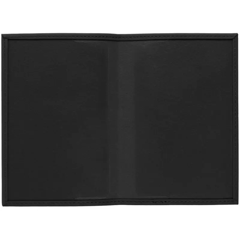 Обложка для паспорта Shall, черная Обложка для паспорта Shall, черная