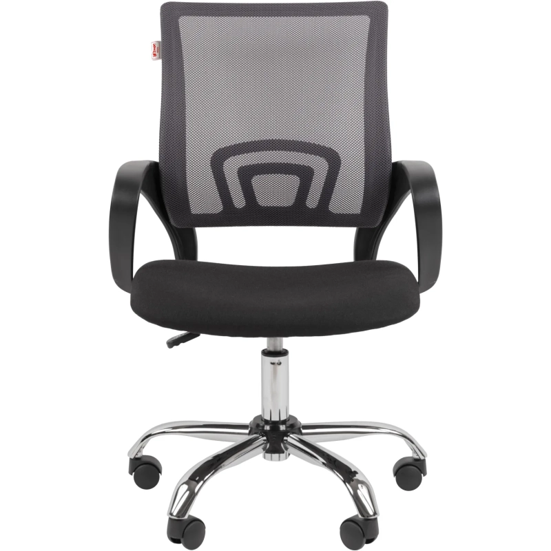 Кресло ТП 304 LT сетка/ткань,серый/черный,хром