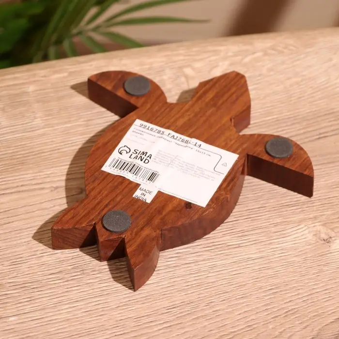 Головоломка - лабиринт &laquo;Черепашка&raquo;, 15&times;15 см, дерево шишам