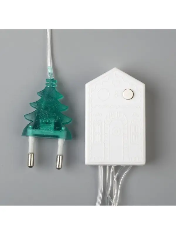 Гирлянда &laquo;Нить&raquo; 20 м, IP20, прозрачная нить, 200 LED, 8 режимов, 220 В, свечение мульти