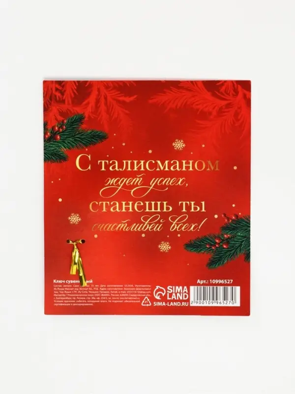 Ключ сувенирный &laquo;Открывает двери успеха&raquo;