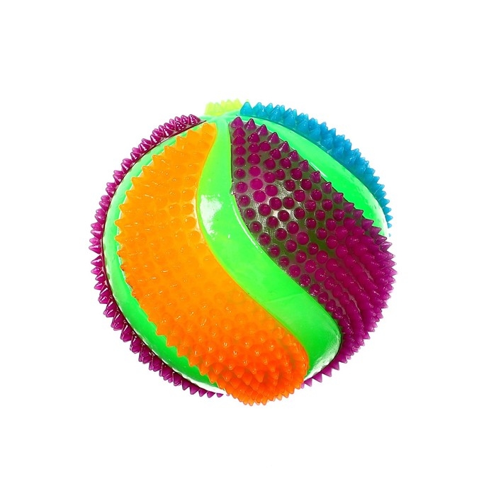 Мяч световой «Спорт» с пищалкой, цвета МИКС Мяч световой «Спорт» с пищалкой, цвета МИКС