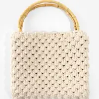 Ручки для сумки, 2 шт., бамбук, 17&times;12 см, толщина 0.8 см