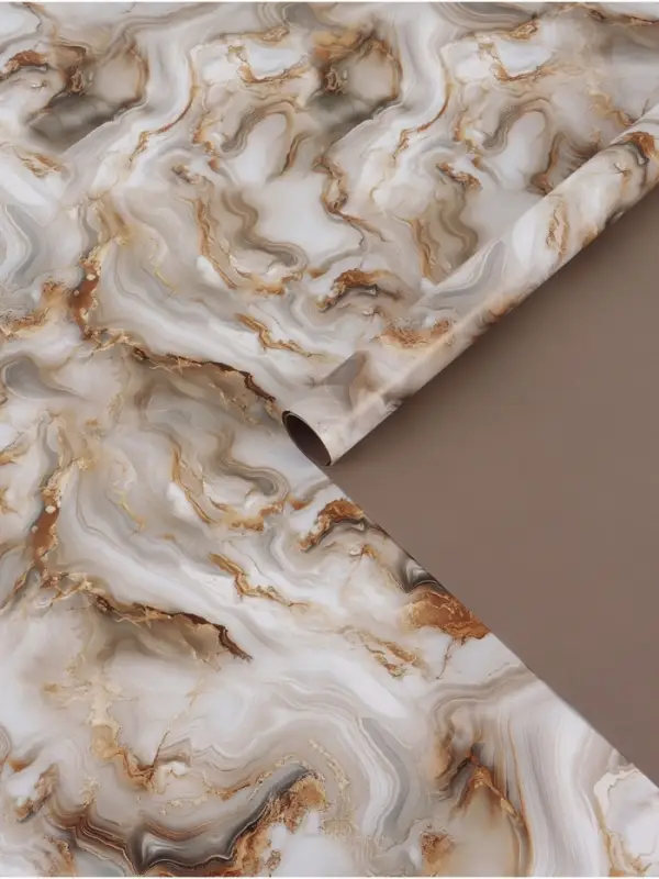 Бумага упаковочная глянцевая двухсторонняя &laquo;Мрамор&raquo;, 70&times;100 см