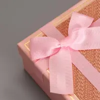 Набор подарочных коробок 3 в 1, квадратные, розовый с золотым, 19&times;19&times;9.8; 17&times;17&times;8; 15&times;15&times;6.5 см