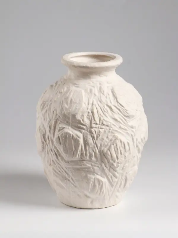 Ваза настольная керамика Ваза настольная керамика "Элой" 18х12 см, белый