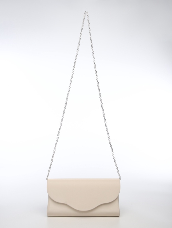 Сумка женская на магните, цвет кремовый