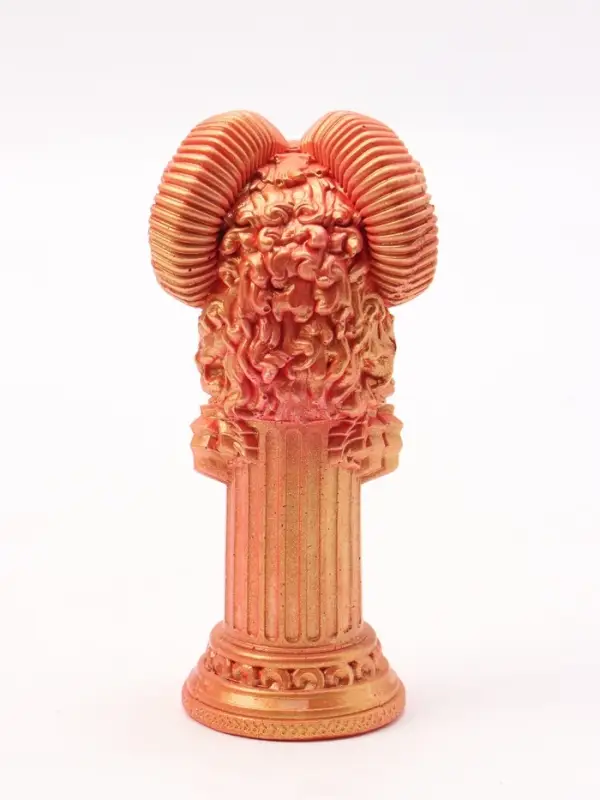 Фигурка декоративная &laquo;Баран на пьедестале&raquo;, 15&times;7 см, красная