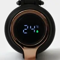 Термокружка Мастер К Simple, 420 мл, с термометром, сохраняет тепло до 8 ч, нержавеющая сталь, чёрная