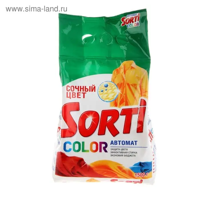 Порошок стиральный  Sorti Сочный цвет Color Автомат м/у 1.5 кг