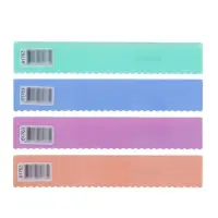 Линейка 15 см ErichKrause Pastel Bloom, волнистый край, МИКС