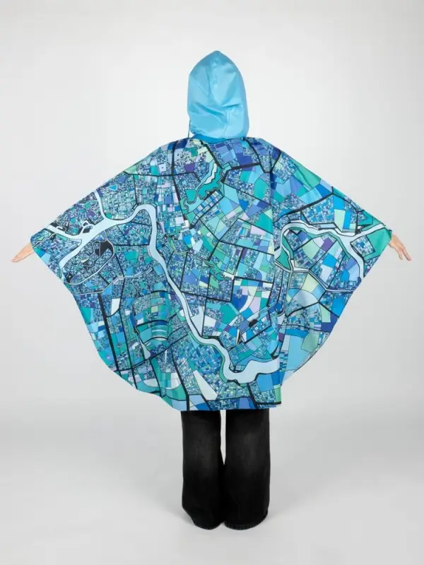 Дождевик-пончо AquaStop взрослый на заказ, разноцветный, единый размер Дождевик-пончо AquaStop взрослый на заказ, разноцветный, единый размер