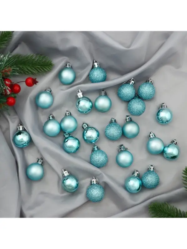 Ёлочные игрушки &laquo;Классика ассорти&raquo;, шары новогодние, d=3 см, набор 48 шт.