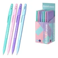 Ручка шариковая ErichKrause R-301 Pastel Stick, узел 0.7 мм, чернила синие, длина линии письма 2000 метров