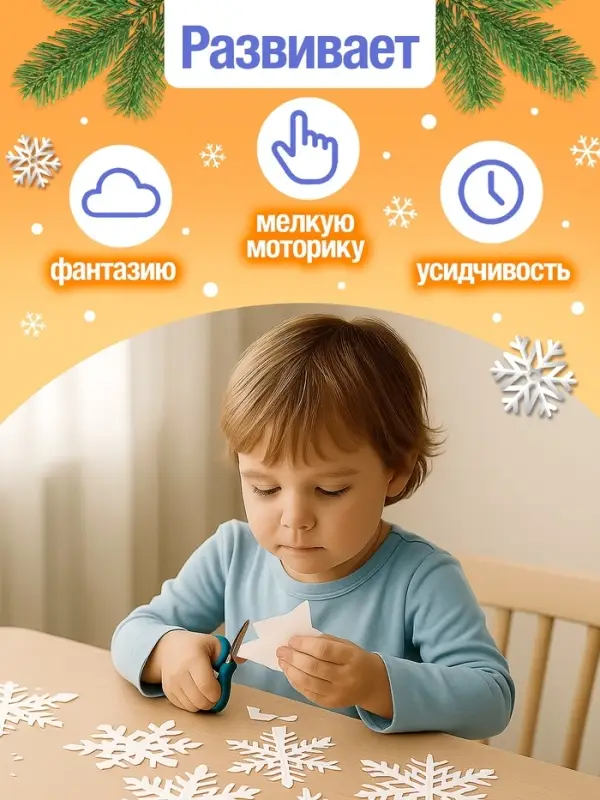 Аппликации &laquo;Волшебные снежинки&raquo;, 20 стр.