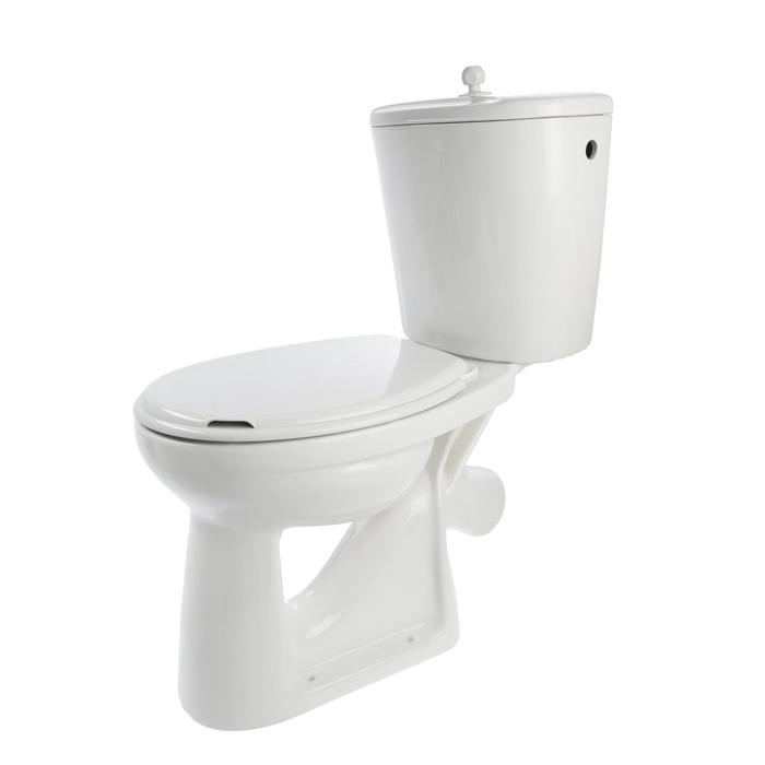 Унитаз компакт ЛЗСФ Унитаз компакт ЛЗСФ " КомфортЭконом", боковая подводка, сиденье, шток