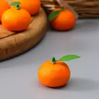 Муляж "Мандарин" (фасовка по 20 шт) 3,5 см, оранжевый