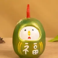 Японская кукла кокеши &laquo;Цыпленок&raquo;, 6&times;6&times;9 см, зелёная
