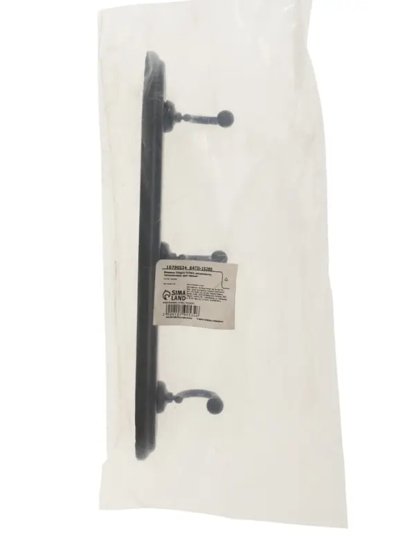 Вешалка ТУНДРА TVT002, металлическая, трёхрожковая, чёрная