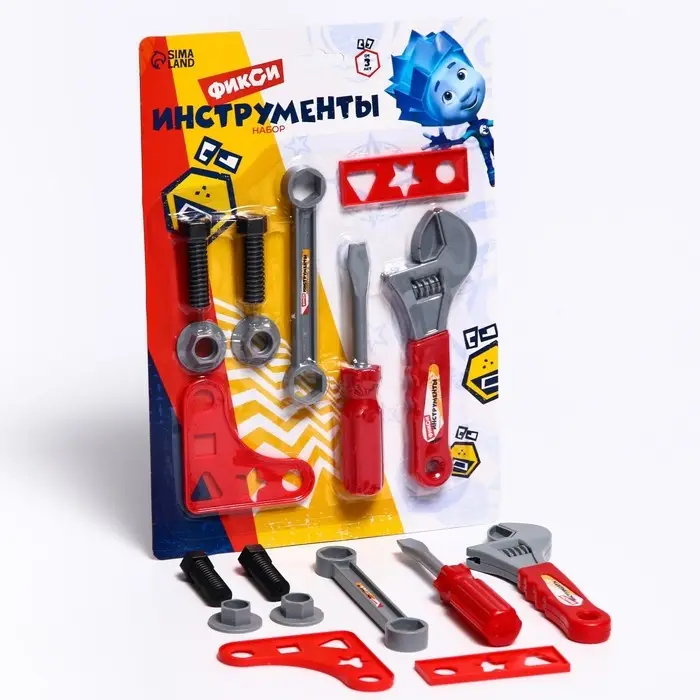 Набор инструментов Фиксики «Фикси инструменты», 9 предметов, МИКС Набор инструментов Фиксики «Фикси инструменты», 9 предметов, МИКС