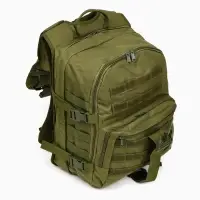 Рюкзак тактический туристический Storm tactic, 40 л, с карманами, однотонный, оливковый