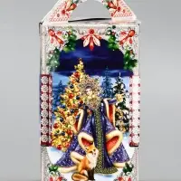 Подарочная новогодняя коробка «Чудесный», для сладких подарков, 10.6×10.6×18.8 см Подарочная новогодняя коробка «Чудесный», для сладких подарков, 10.6×10.6×18.8 см