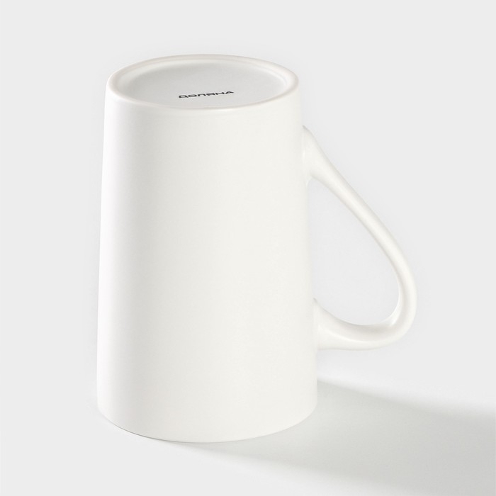 Кружка фарфоровая Доляна «Цветение любви», 380 мл, цвет белый Кружка фарфоровая Доляна «Цветение любви», 380 мл, цвет белый