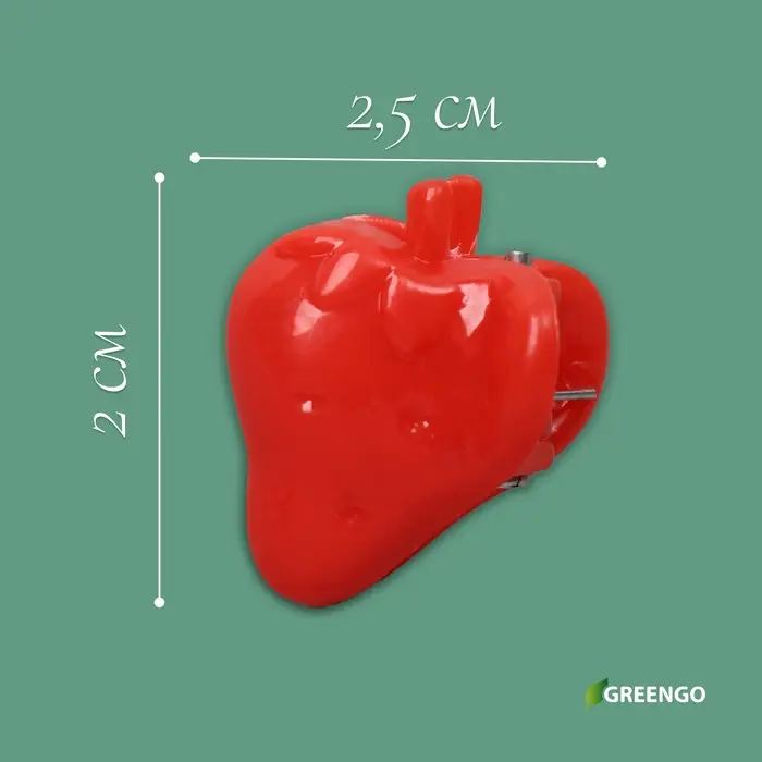 Клипса для растений «Клубника», набор 10 шт., МИКС, Greengo Клипса для растений «Клубника», набор 10 шт., МИКС, Greengo