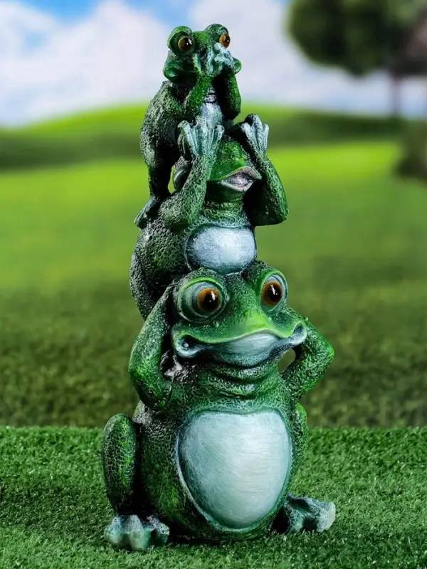 Садовая фигура из гипса &laquo;Лягушки&raquo;, 15&times;12&times;30 см