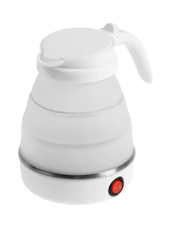 Чайник электрический LSK-1812, пластик, 0.6 л, 600 Вт, складной, белый