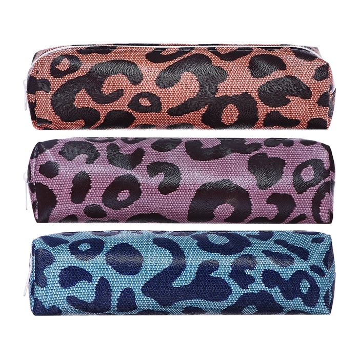 Пенал школьный «Леопард», на молнии, МИКС Пенал школьный «Леопард», на молнии, МИКС