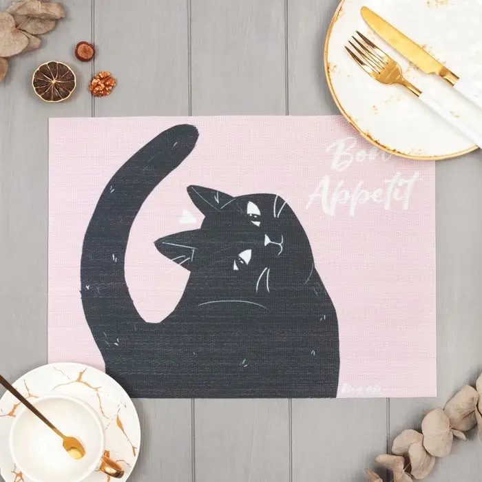 Салфетка на стол «Доляна» Bon appetit, ПВХ, 40×29 см