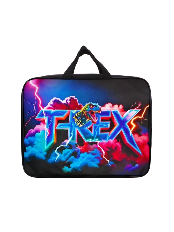 Папка с ручками текстильная А4, 360×245×70 мм, Calligrata TOP «Динозавр» Папка с ручками текстильная А4, 360×245×70 мм, Calligrata TOP «Динозавр»