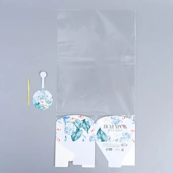 Пакет подарочный с коробкой, упаковка, «Нежность», 12 х 12 х 40 см Пакет подарочный с коробкой, упаковка, «Нежность», 12 х 12 х 40 см