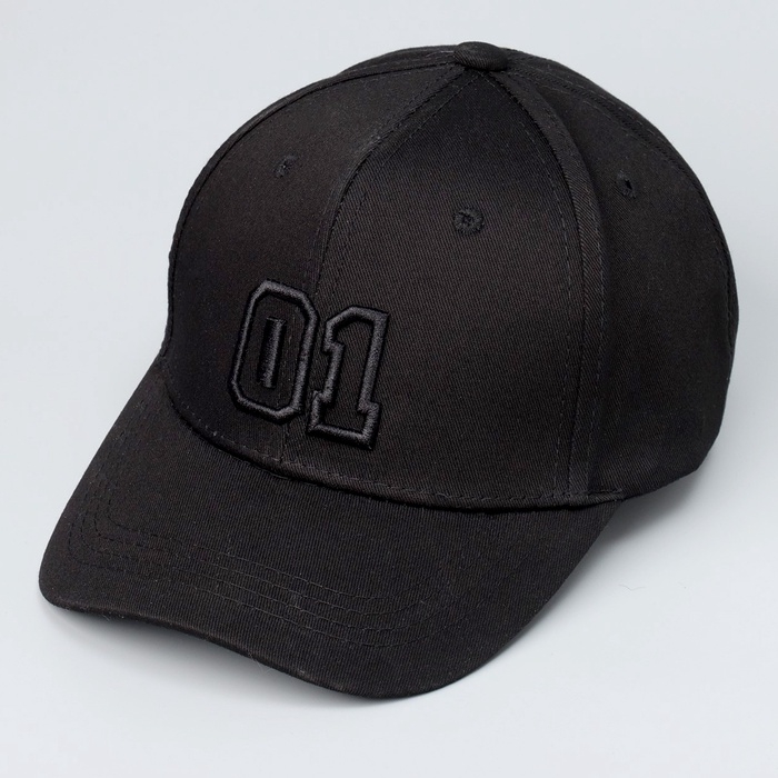 Кепка детская для мальчика «01», цвет чёрный, р-р 52-54, 5-7 лет Кепка детская для мальчика «01», цвет чёрный, р-р 52-54, 5-7 лет