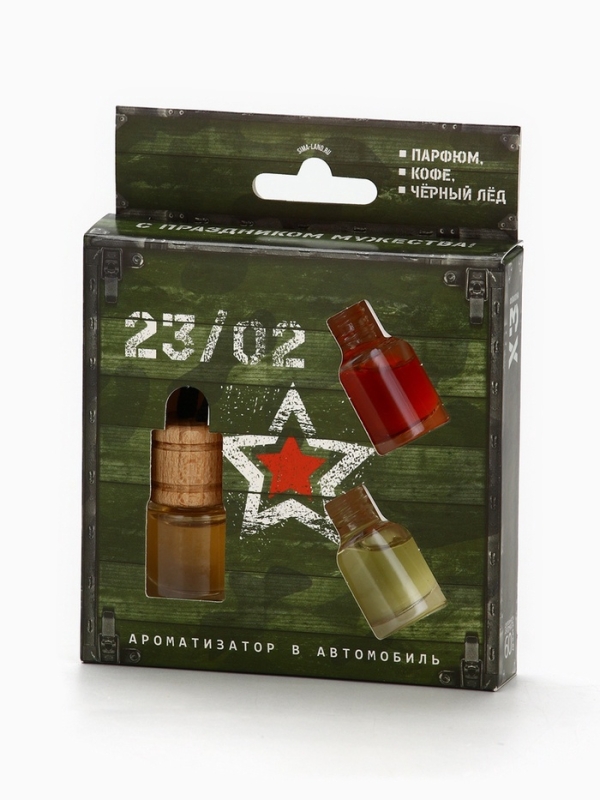 Набор ароматизаторов со сменным блоком «С праздником мужества», 9,8 х 12,5 см Набор ароматизаторов со сменным блоком «С праздником мужества», 9,8 х 12,5 см